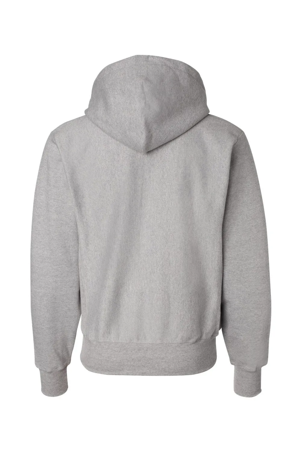 Champion Mens Shrink Resistant Hooded Sweatshirt Hoodie w/ Pouch Pocket - Oxford Grey