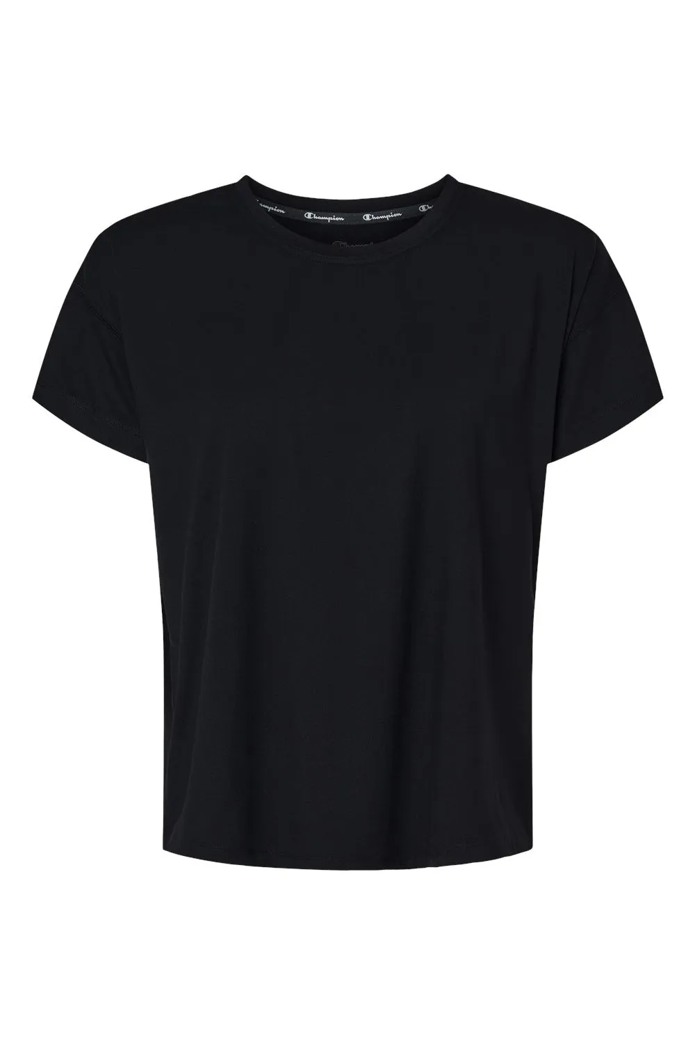 Champion Womens Sport Soft Touch Short Sleeve Crewneck T-Shirt - Black