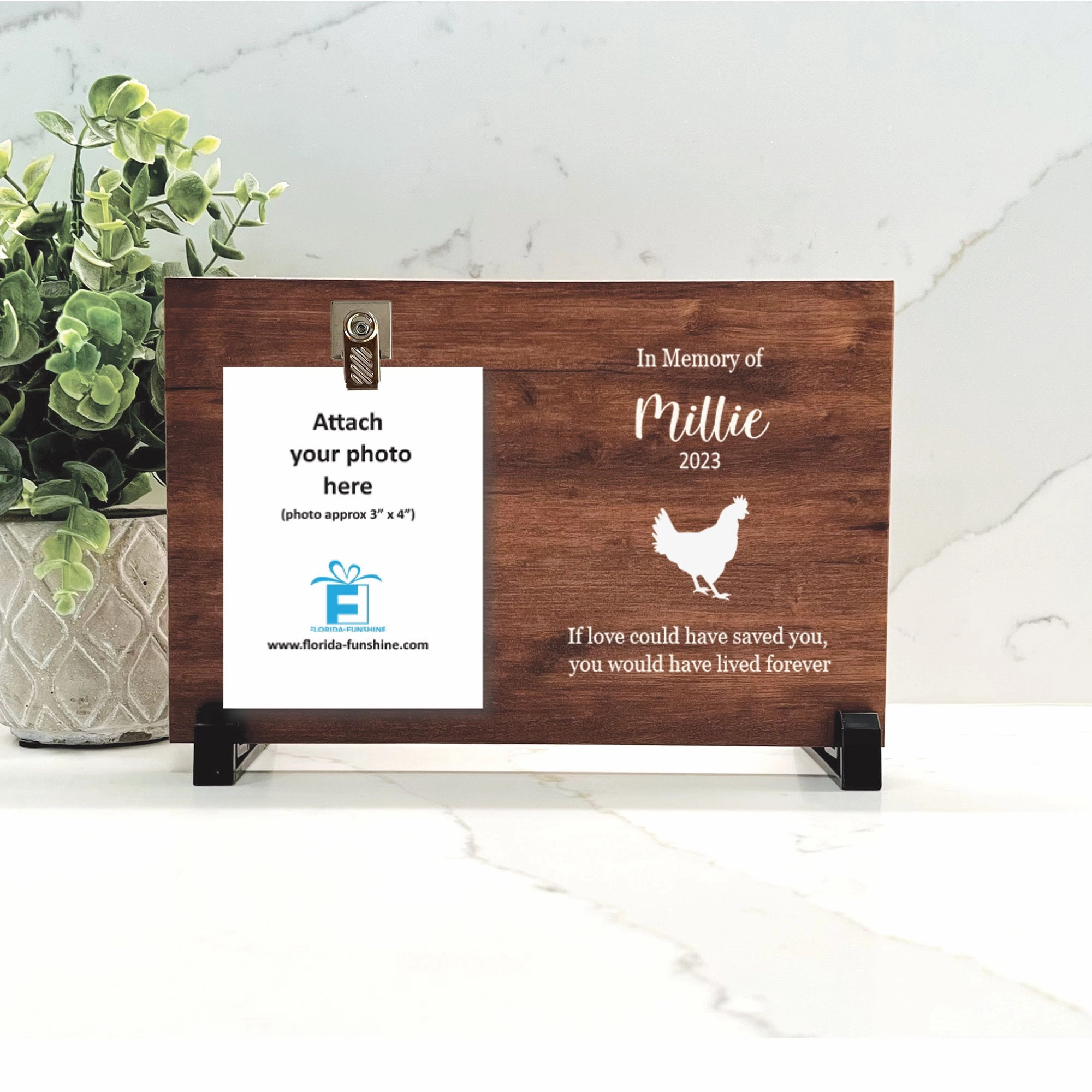 Chicken Memorial Frame - Chicken Memorial Gift