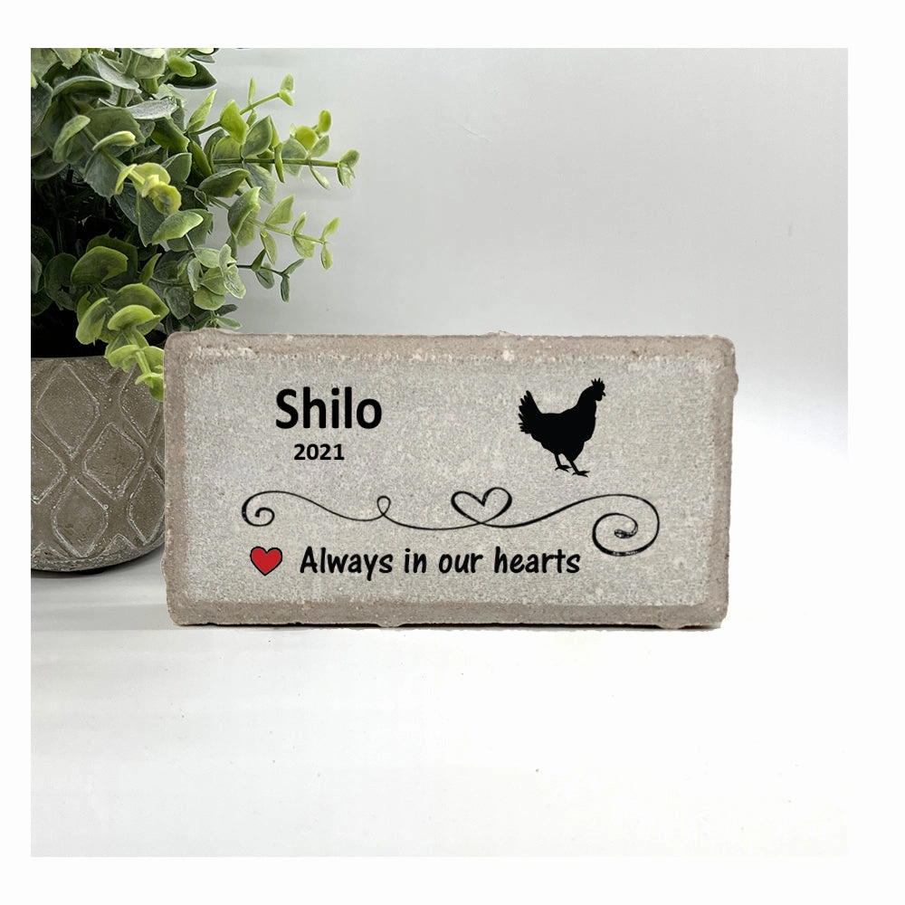 Chicken Memorial Stone - Always in our hearts show poultry,grooming poultry