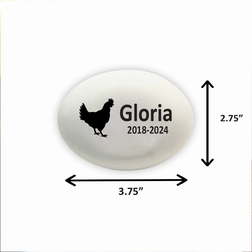 Chicken Memorial Stone - Custom Chicken Memorial Gift
