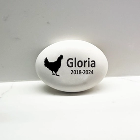 Chicken Memorial Stone - Custom Chicken Memorial Gift show poultry,grooming poultry