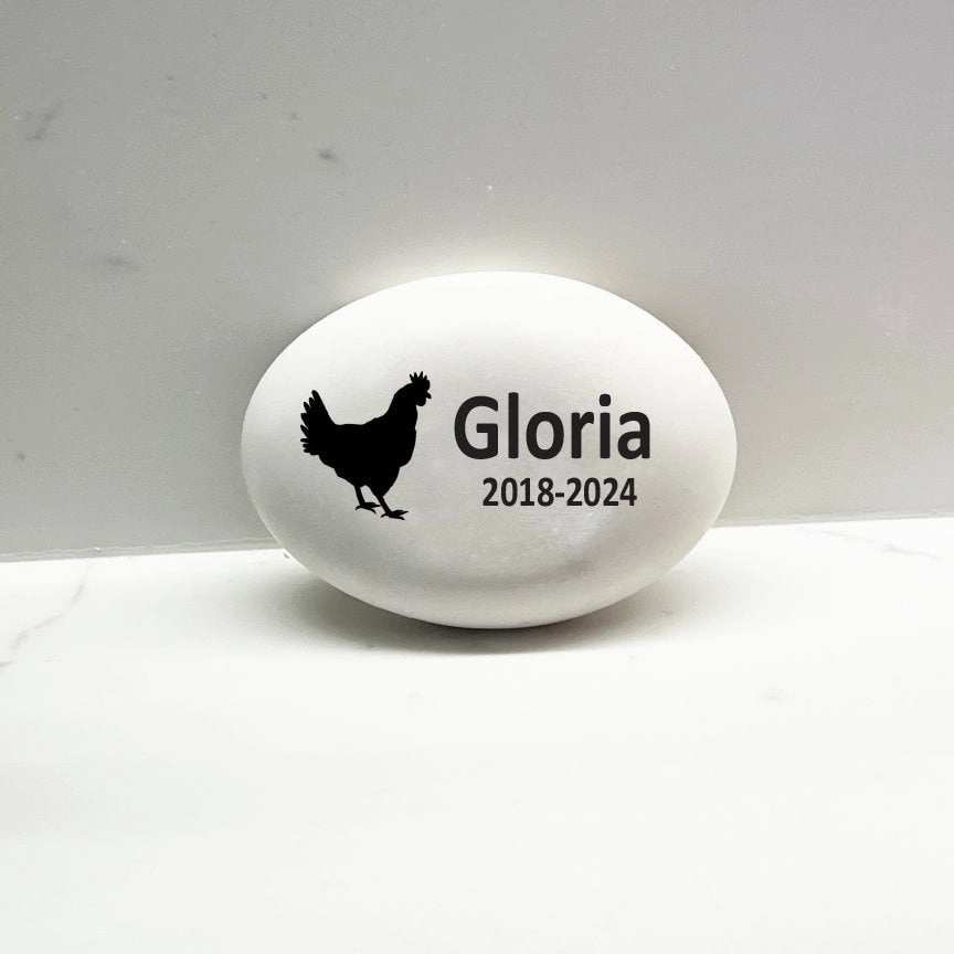 Chicken Memorial Stone - Custom Chicken Memorial Gift show poultry,grooming poultry