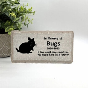 Chinchilla Memorial Stone - If love could have saved you, you would have lived forever
