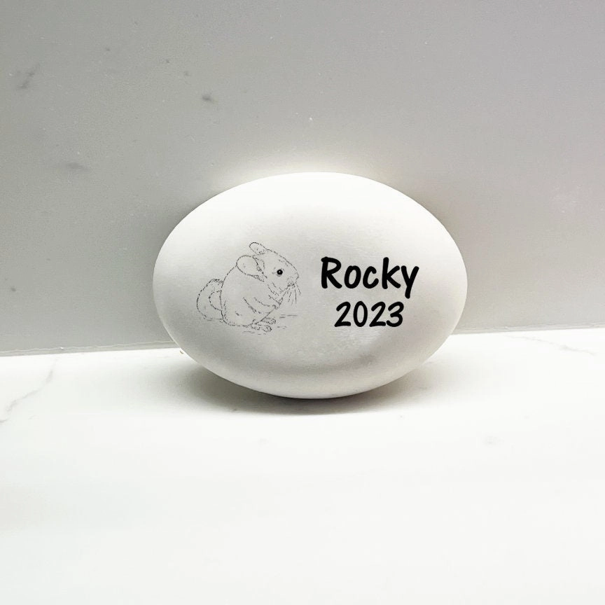 Chinchilla Memorial Stone- Personalized Chinchilla Memorial Gift