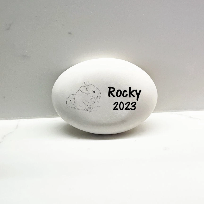 Chinchilla Memorial Stone- Personalized Chinchilla Memorial Gift