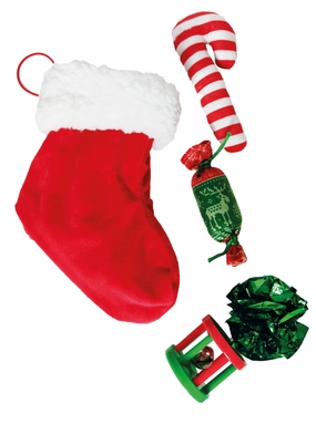 CHRISTMAS CAT TOY STOCKING GIFT, 5pcs cat toy set,cat teaser