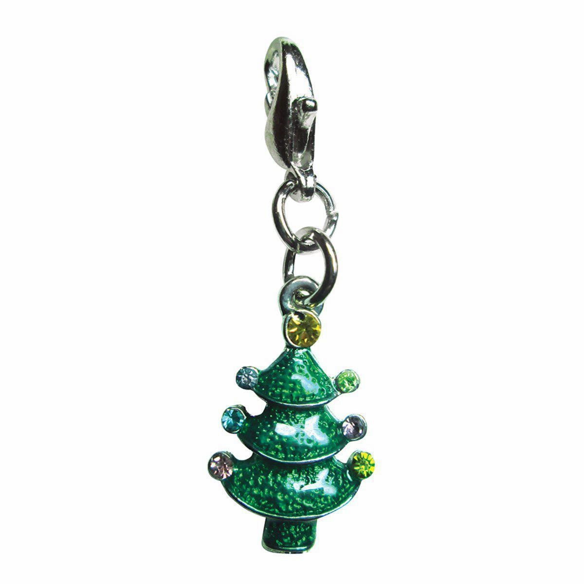 Christmas Tree Sparkling Ornaments Enamel Dog Collar Charm dog collar charm,pet tag