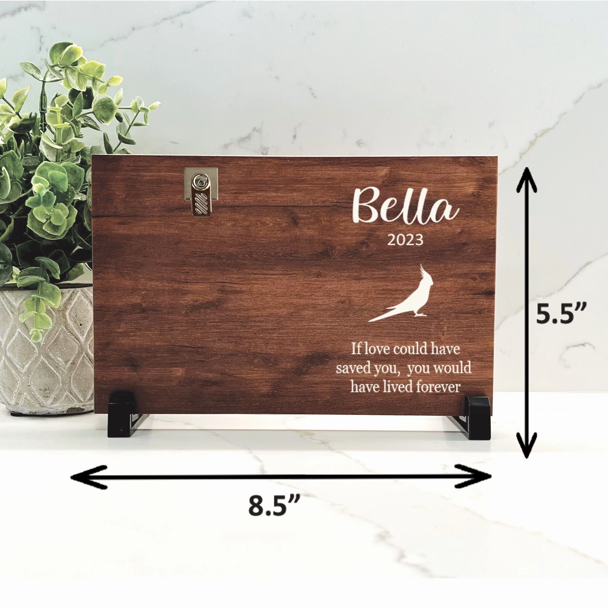 Cockatiel Memorial Gift - Cockatiel Memorial Frame