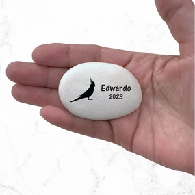 Cockatiel Memorial Stone- Personalized Cockatiel MemorialGift