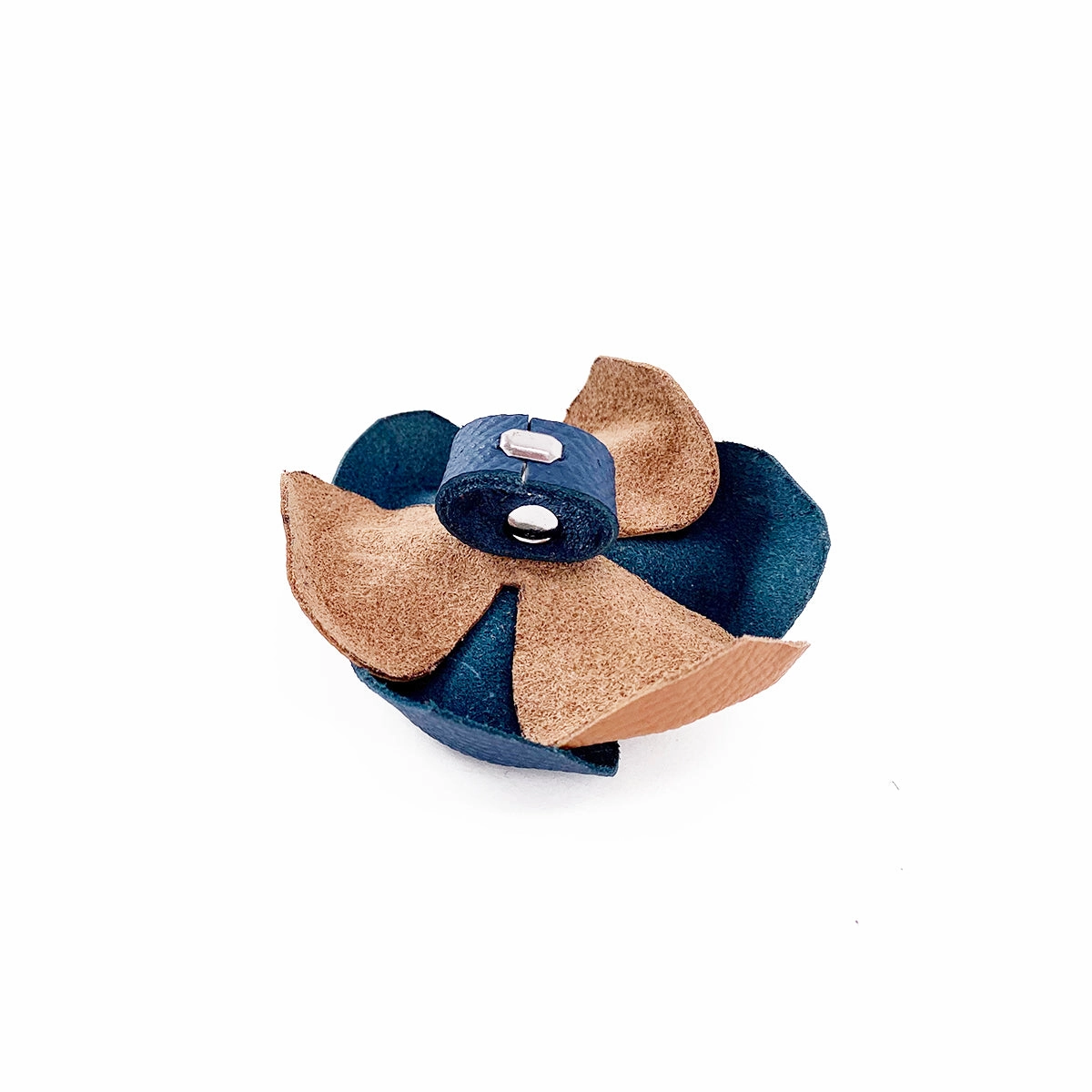 Colima Classic Combo Rhinestone Leather Dog Flowerette Slider