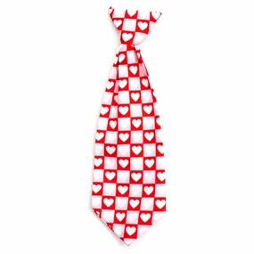 Colorblock Hearts Dog Necktie dog collar accessory,collar decor