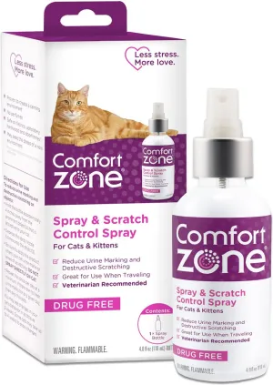 Comfort Zone Spray & Scratch Control Calming Spray for Cats calming cat treats, cat anxiety relief