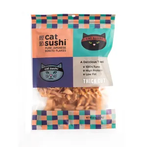 Complete Natural Nutrition Cat Sushi Tuna Bonito Flakes Thick Cut Cat Treats freeze dried cat treats, single ingredient cat treats