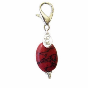 Coral Long Healing Dog Collar Charm Pawmulet dog collar charm,pet tag