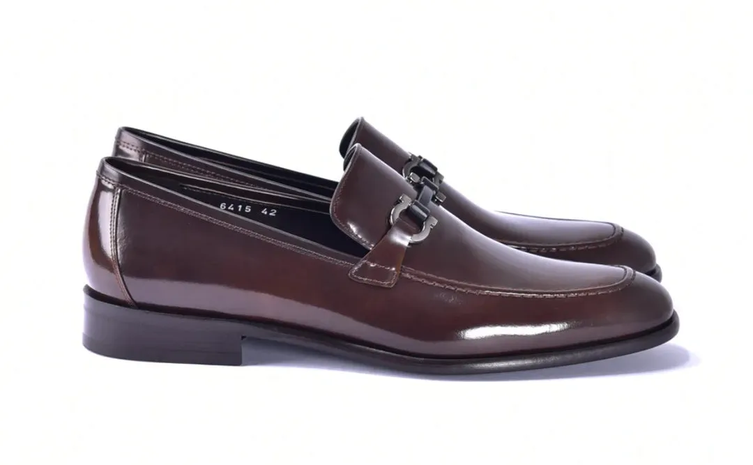 Corrente 6415 Calfskin slip-on Loafer  - Brown