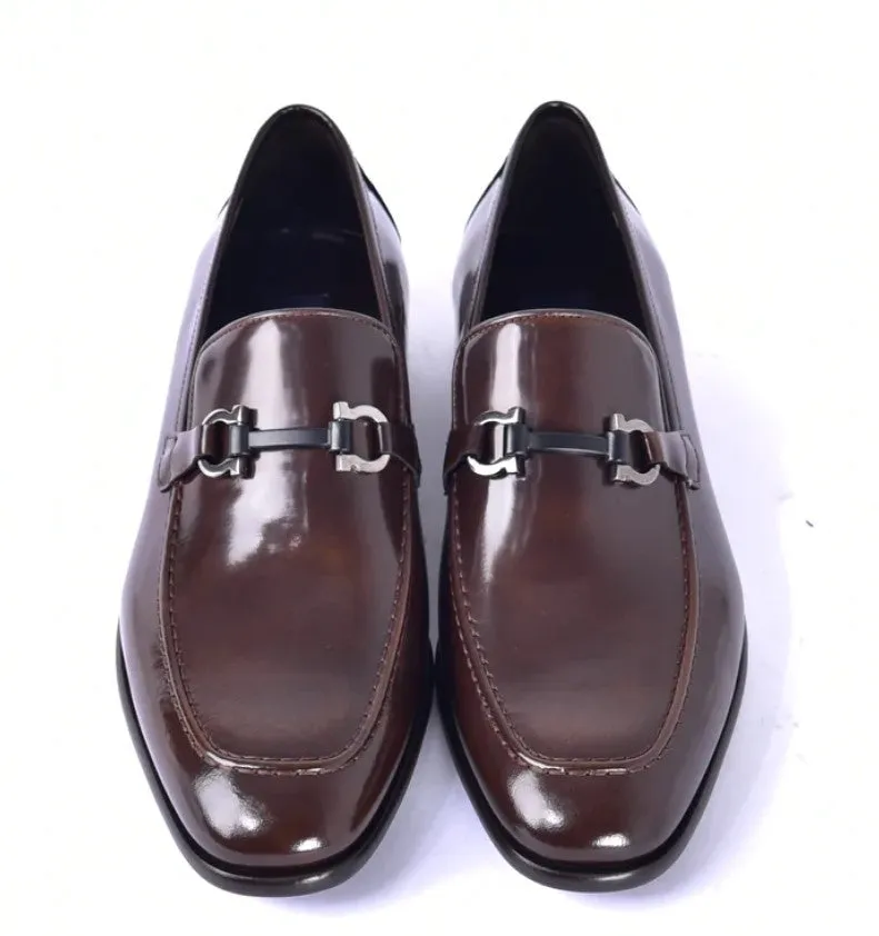 Corrente 6415 Calfskin slip-on Loafer  - Brown