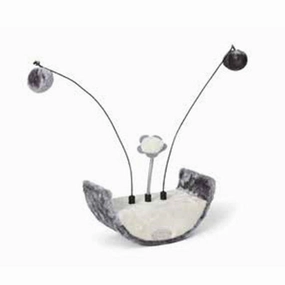 Cradle w Pompoms Grey interactive cat toys,cat play toys