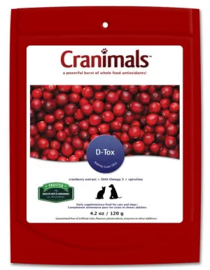 Cranimals Dtox cat vitamins, cat immune support