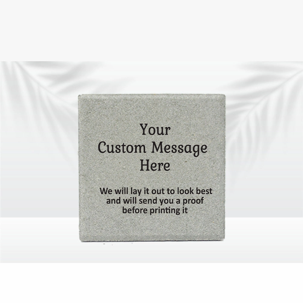 Custom Memorial Stone -12" x 12" - Personalize this stone with any saying  or message you would like show poultry,grooming poultry