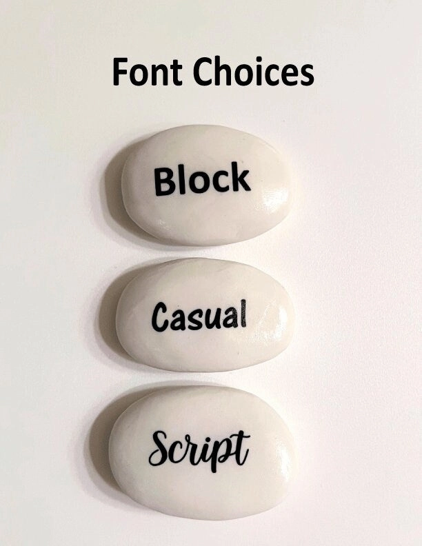 Custom Rock -  Printed Stones - Personalized Handcrafted Stone - Custom Stone for any occasion - Memorial Stone