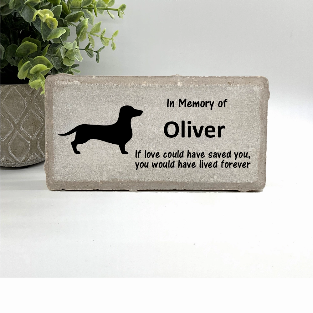 Dachshund Memorial - Dog Memorial Stone - Dog Sympathy Gift show poultry,grooming poultry