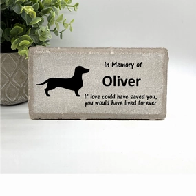 Dachshund Memorial - Dog Memorial Stone - Dog Sympathy Gift show poultry,grooming poultry