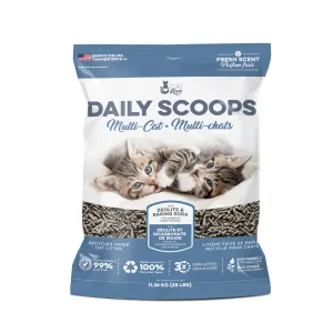 Daily Scoops Multi-Cat - Recycled Paper Litter - 25 lb adult cat food, best cat food for adults