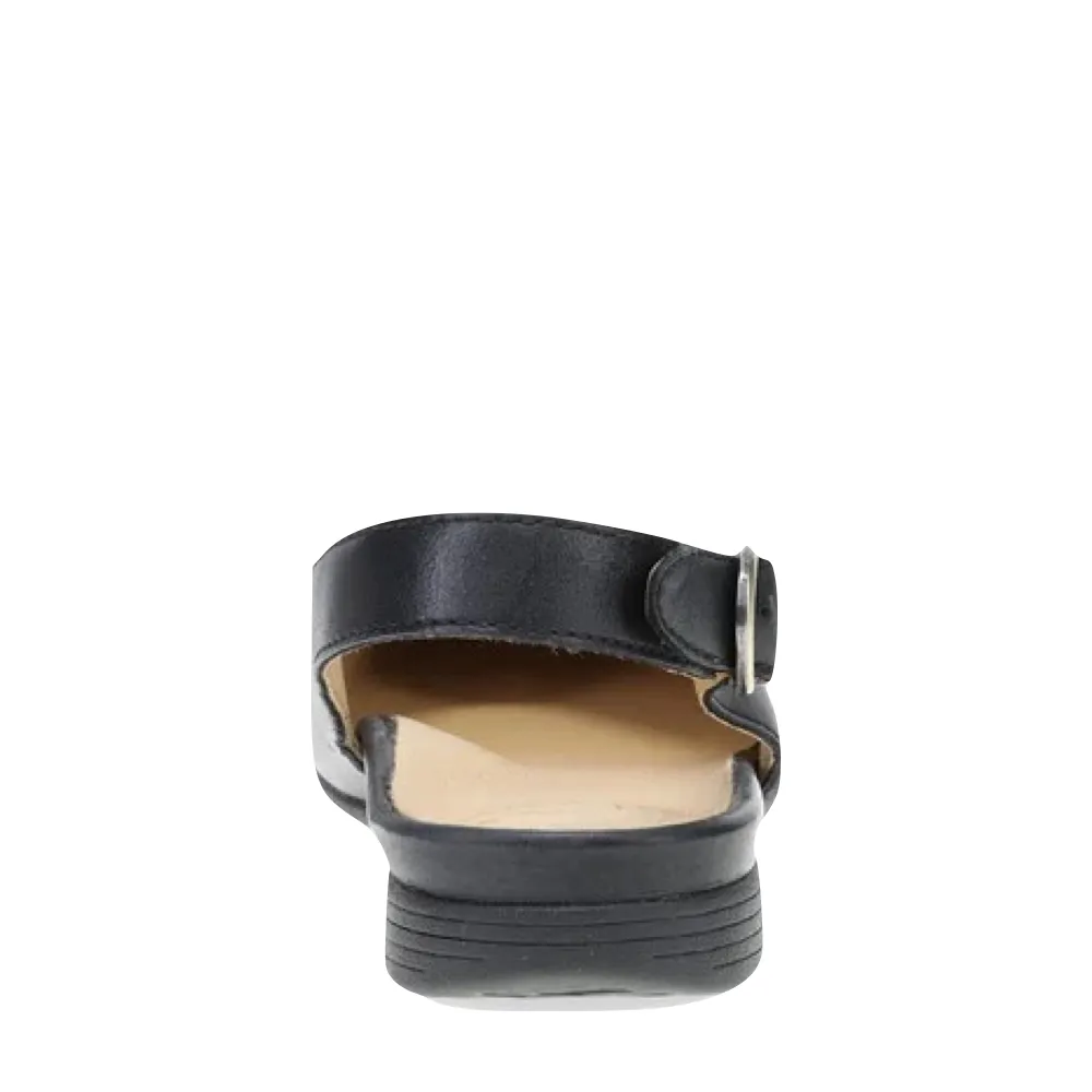 Dansko Women's Lea Sling Back Flat in Black