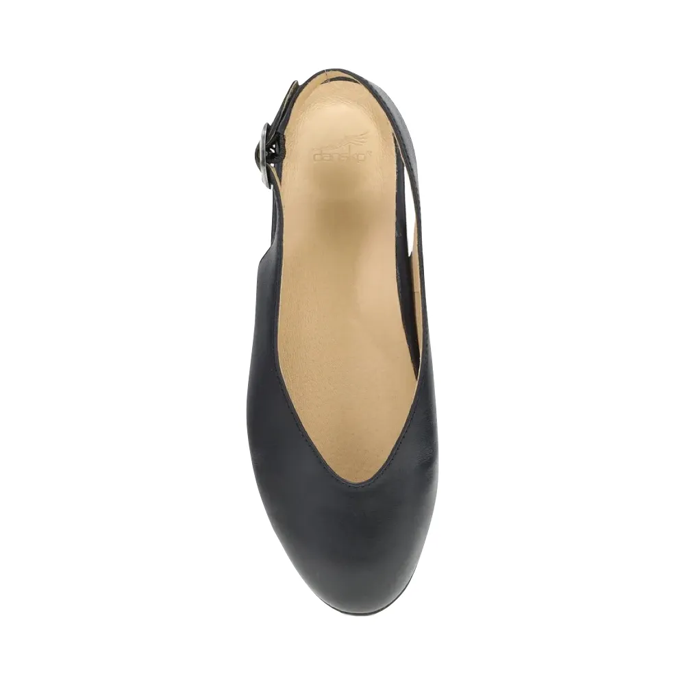 Dansko Women's Lea Sling Back Flat in Black