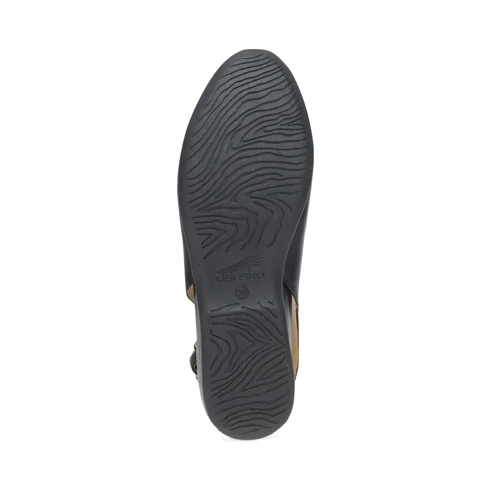 Dansko Women's Lea Sling Back Flat in Black