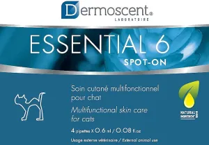 Dermoscent Essential 6 Spot-On Cat Skin Care Treatment cat vitamins, cat immune support