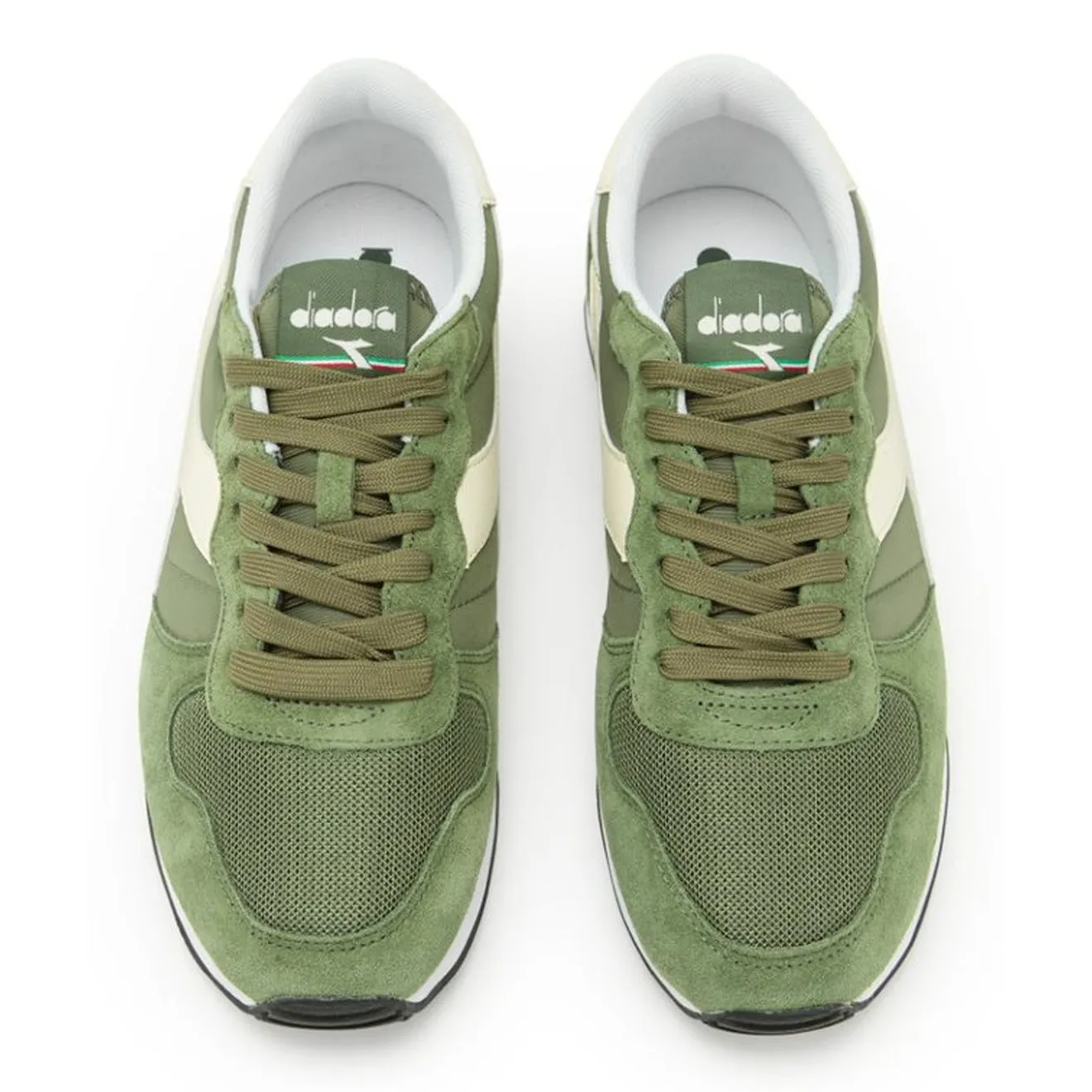 Diadora Camaro Trainers Olivine / Whisper White Shoes Diadora