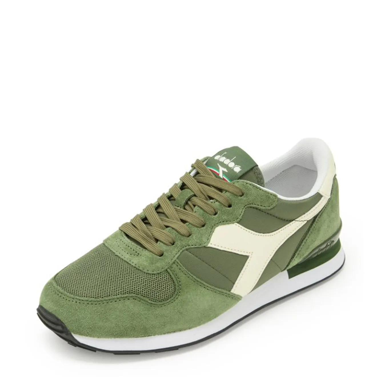 Diadora Camaro Trainers Olivine / Whisper White Shoes Diadora