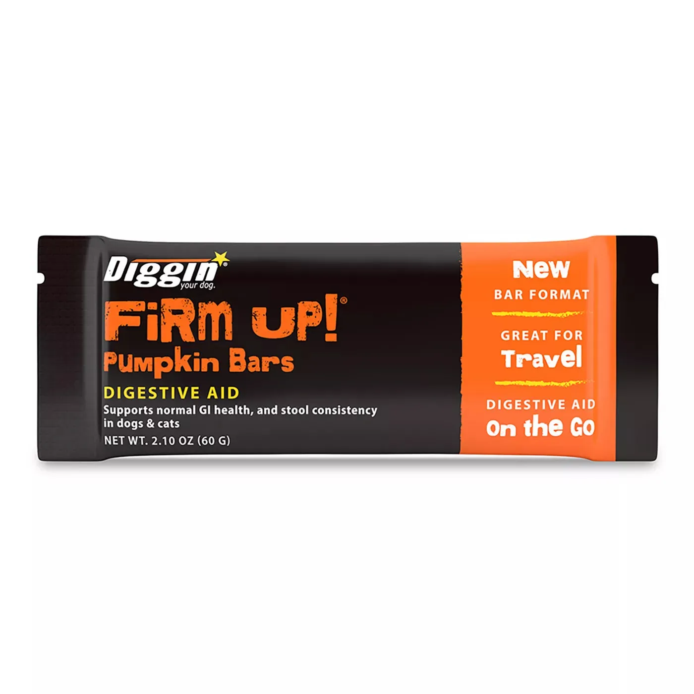Diggin Your Dog Firm Up! Pumpkin Bars Digestive Aid Stool Consistency for Dogs and Cats cat digestion aid, sensitive stomach cat food