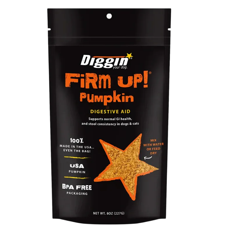 Diggin Your Dog Firm Up! Pumpkin Super Supplement for Dogs & Cats