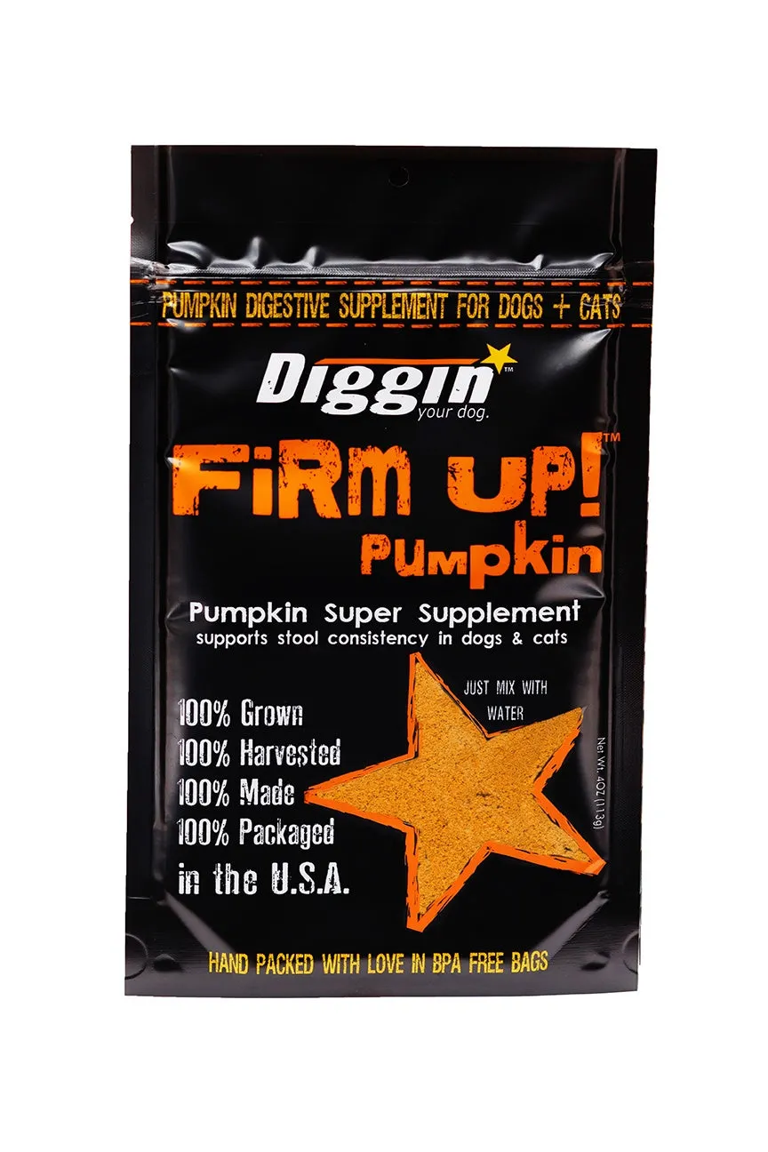 Diggin Your Dog Firm Up! Pumpkin Super Supplement for Dogs & Cats