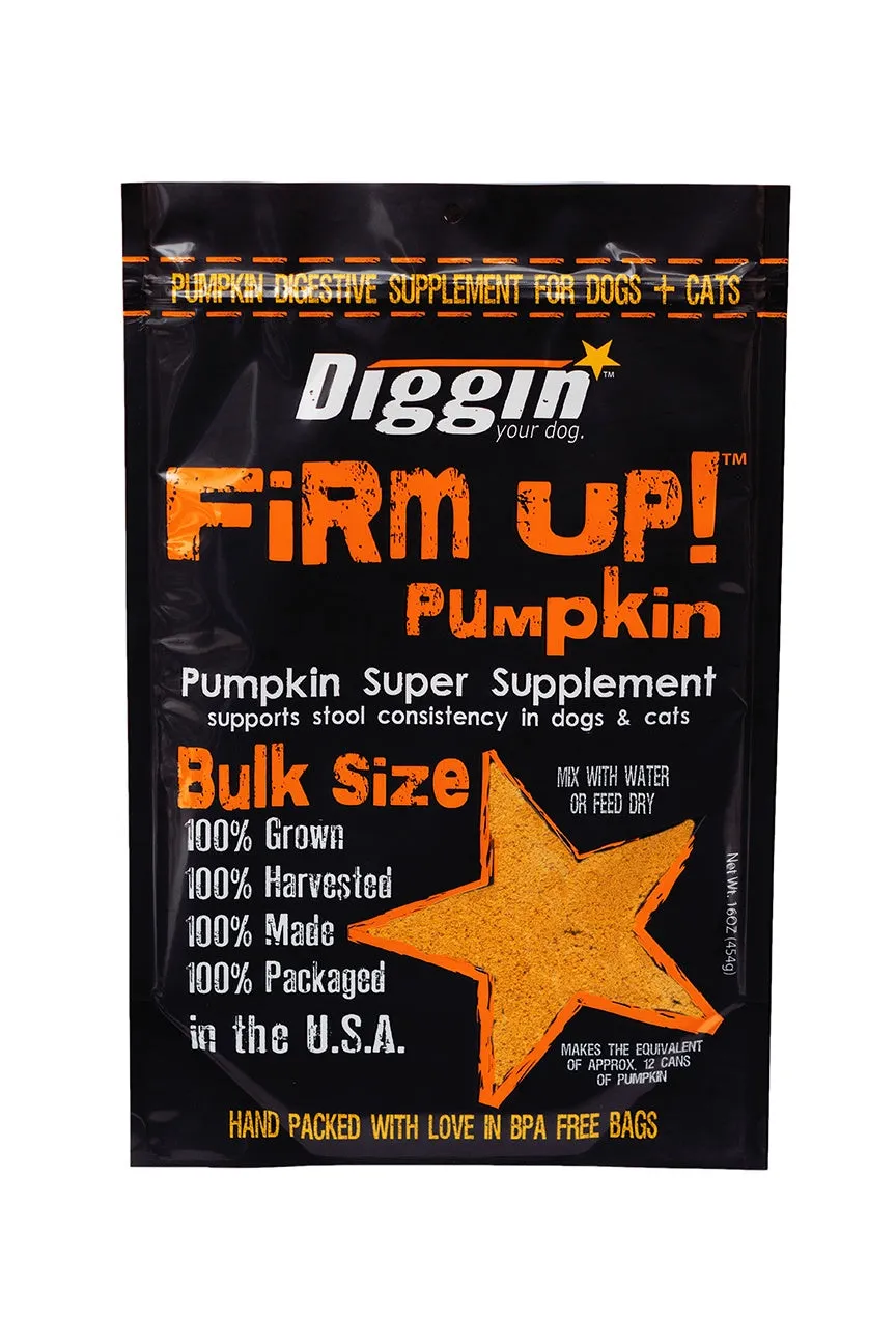 Diggin Your Dog Firm Up! Pumpkin Super Supplement for Dogs & Cats