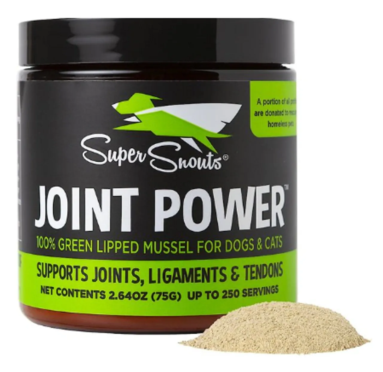 Diggin Your Dog Super Snouts Joint Power (100% Green Lipped Mussel) for Dogs & Cats cat vitamins, cat immune support