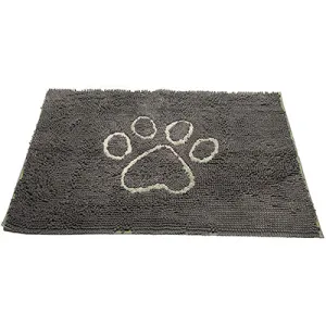 Dog Gone Smart Dirty Dog Doormat Misty Grey cat essentials, basic cat supplies
