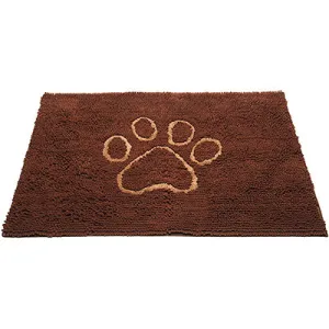 Dog Gone Smart Dirty Dog Doormat Mocha Brown cat essentials, basic cat supplies