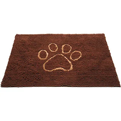 Dog Gone Smart Dirty Dog Doormat Mocha Brown cat essentials, basic cat supplies