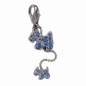 Dog And Puppy Blue Dog Collar Charm dog collar charm,pet tag