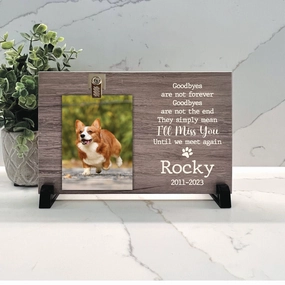 Dog Memorial Gift - Goodbyes are not forever....