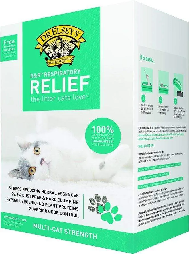 Dr. Elsey's Respiratory Relief Clumping Cat Litter clumping litter for cats, natural cat litter