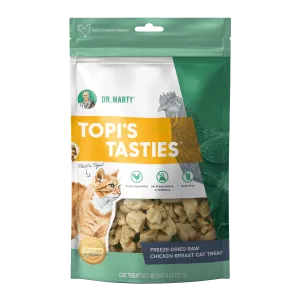 DR. MARTY Topis Tasties Freeze-Dried Raw Chicken Breast Cat Treats freeze dried cat treats, single ingredient cat treats