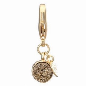 Druzy Dog Collar Charm Gold dog collar charm,pet tag