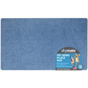 Drymate Blue Stucco Feeding Placemat for Pets cat essentials, basic cat supplies