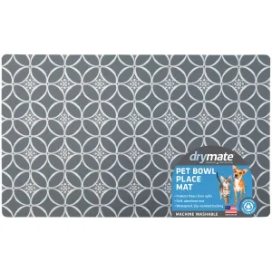 Drymate Indigo Gray Feeding Placemat for Pets cat essentials, basic cat supplies