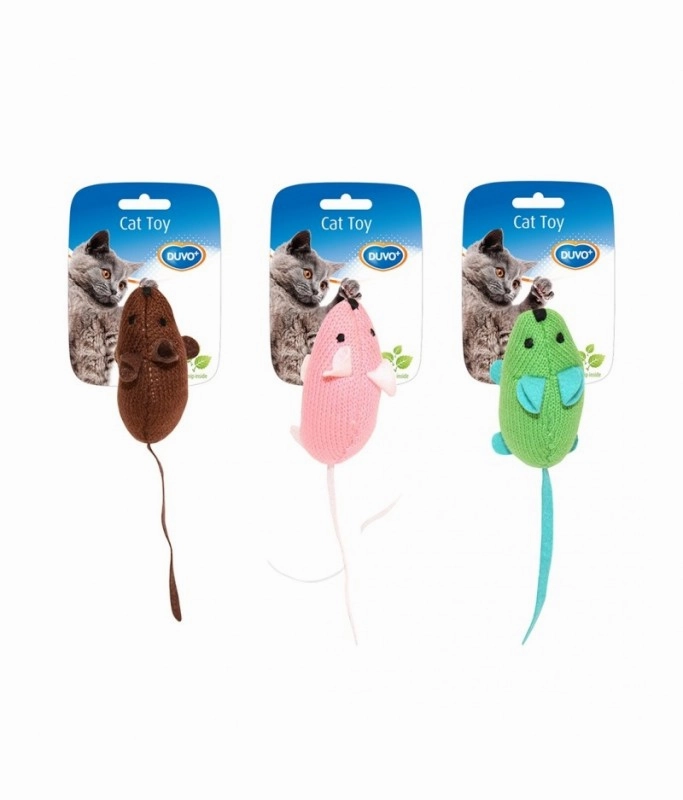 Duvo Assortment Of Mice - 9.5 X 4 X 6cm cat toy set,cat teaser